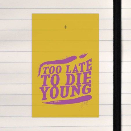 Too late to die young.