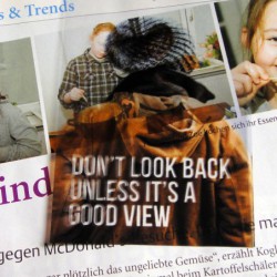 Don't look back