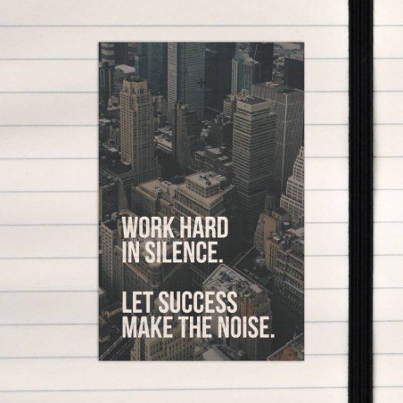 Word hard in silence.