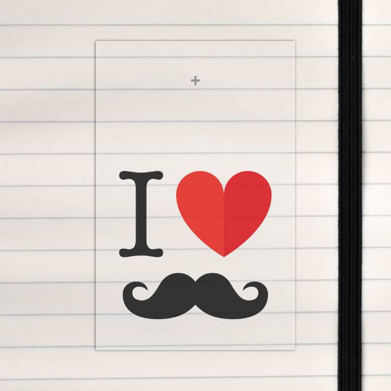 I heart moustache
