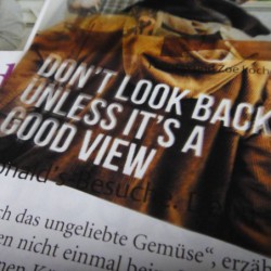 Don't look back