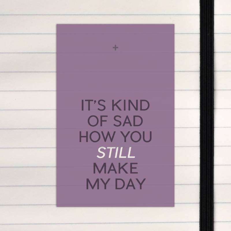 It's kind of sad.