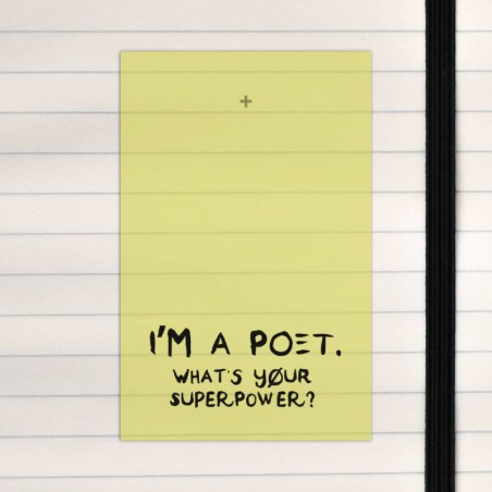 I'm a poet.