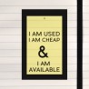 Used and cheap.